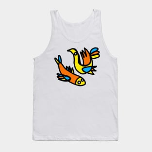 fish and bird Tank Top